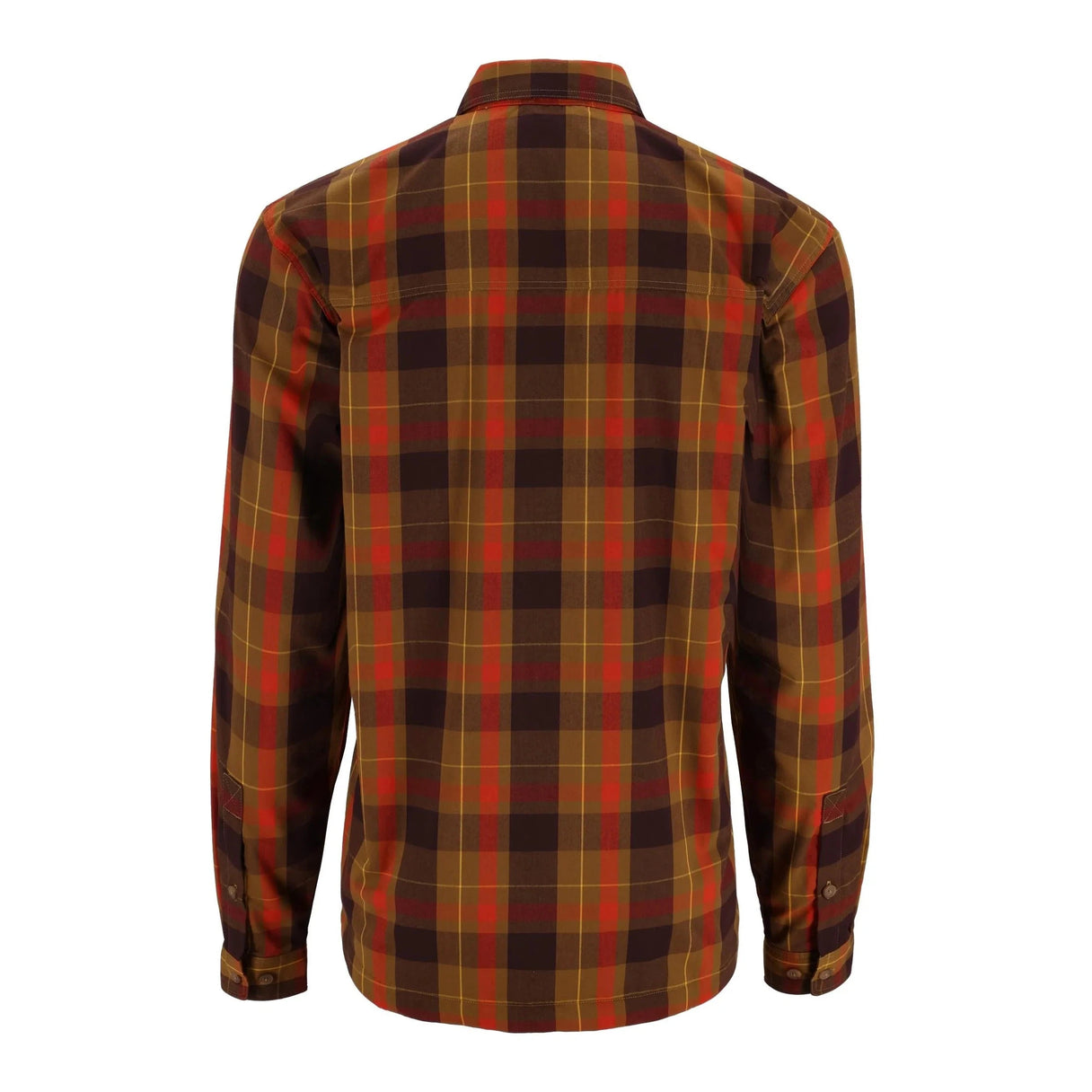 Simms Men's Coldweather Long-Sleeve Shirt - Bronzeback Logan Plaid