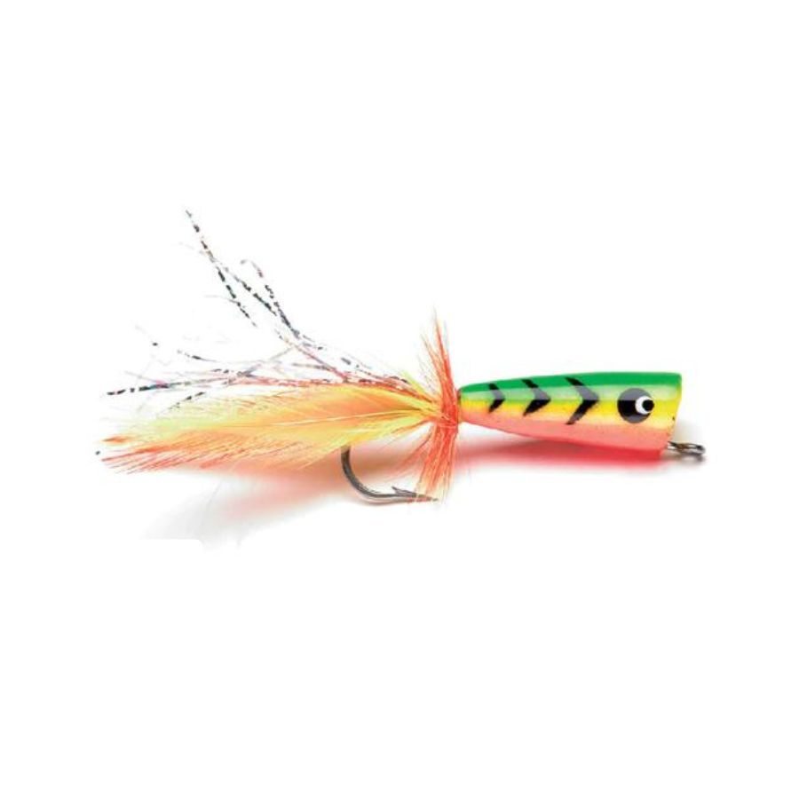 Saltwater Popper - Green/Yellow - Size 2/0