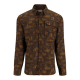 Simms Men's Guide Shirt - Hickory Mayfly Print