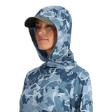 Simms Women's SolarFlex Hoody - Regiment Camo Cinder