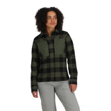 Simms Women's Guide Flannel - Loden Buffalo Check