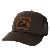 Yellow Dog Trucker Hat - Brown