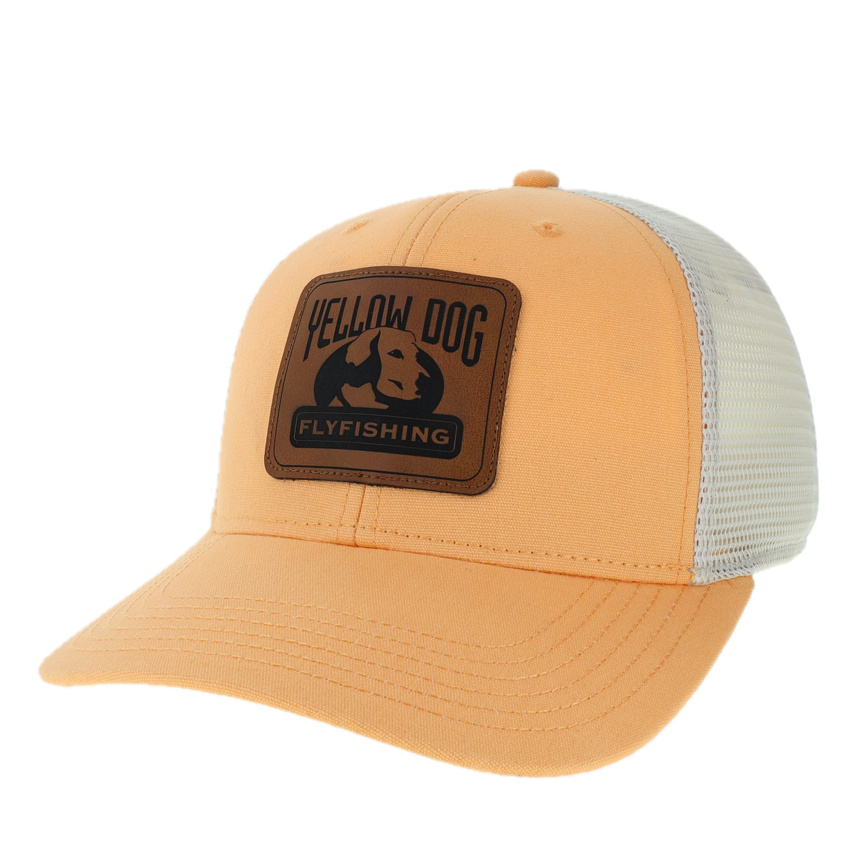 Yellow Dog Trucker Hat - Peach Stone