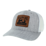 Yellow Dog Trucker Hat - Melange Grey/White