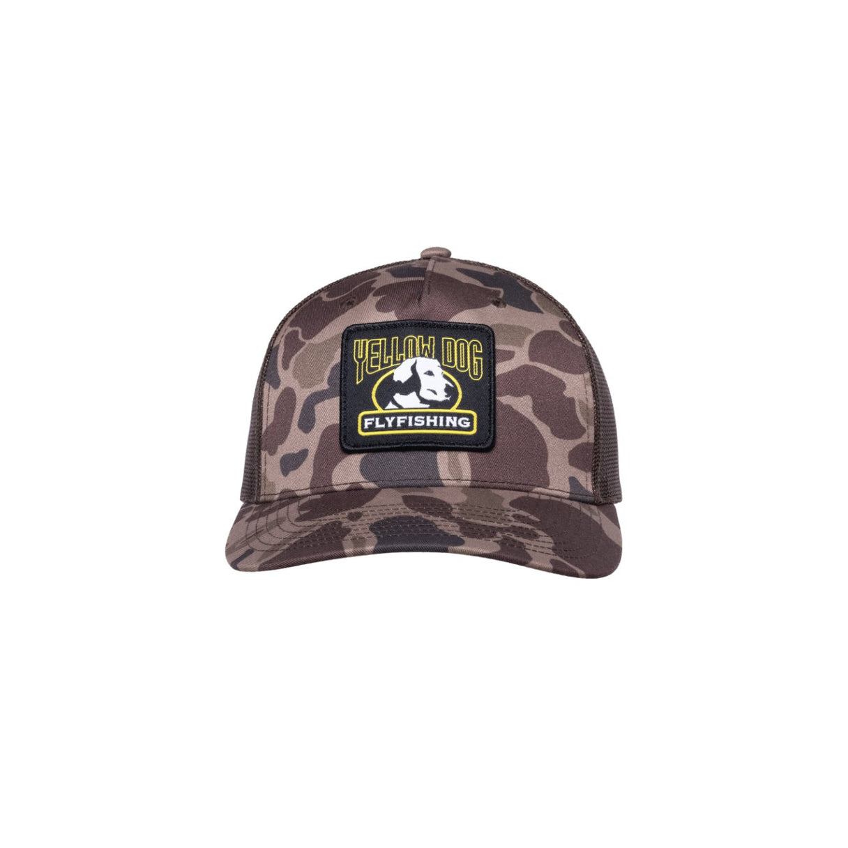 Yellow Dog Duck Camo/Brown Trucker