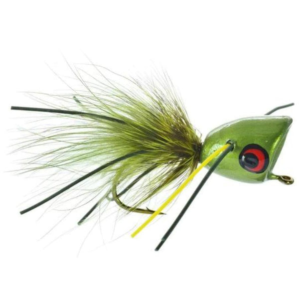 Bass Popper (Weed Guard) - Moss Man - Size 6