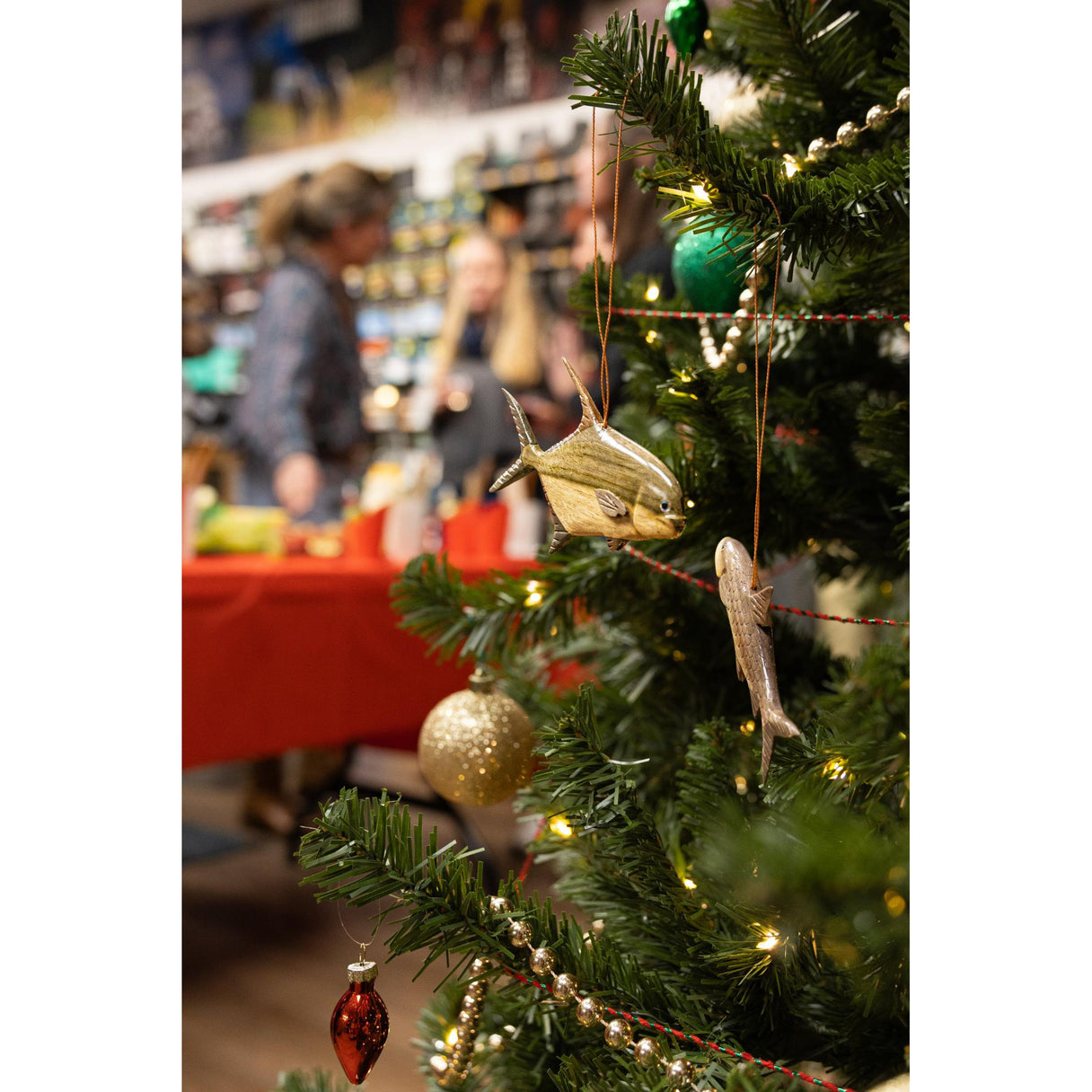 Don Yoyi Hand-Carved Christmas Tree Fish