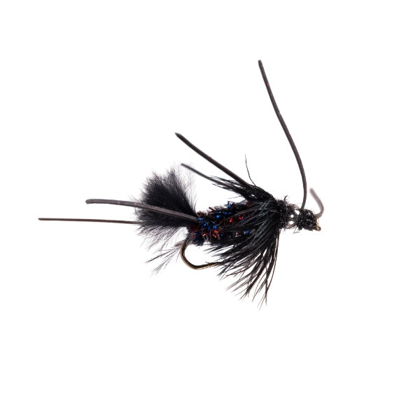 Delektable Bug Flashback Black Legs -  Midnight Fire - Size 8