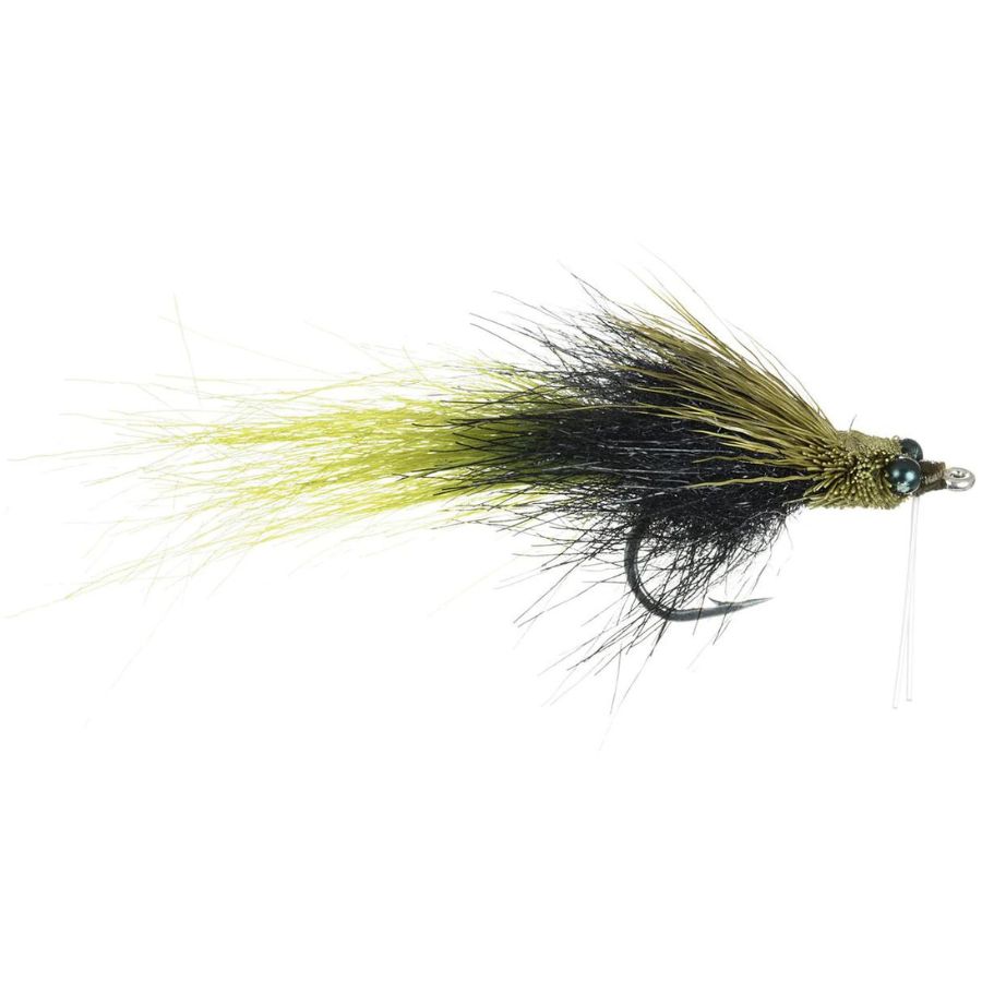 Fishalicious - Olive/Black - Size 1/0