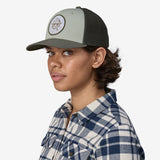 Patagonia Take a Stand Trucker Hat - Wild Grizz/Sleet Green