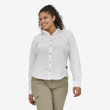 Patagonia Women's Self Guided Hike Long-Sleeve Shirt - White