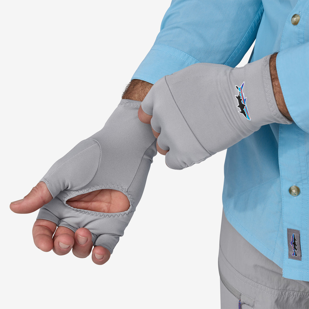 Patagonia Sun Gloves - Salt Grey M