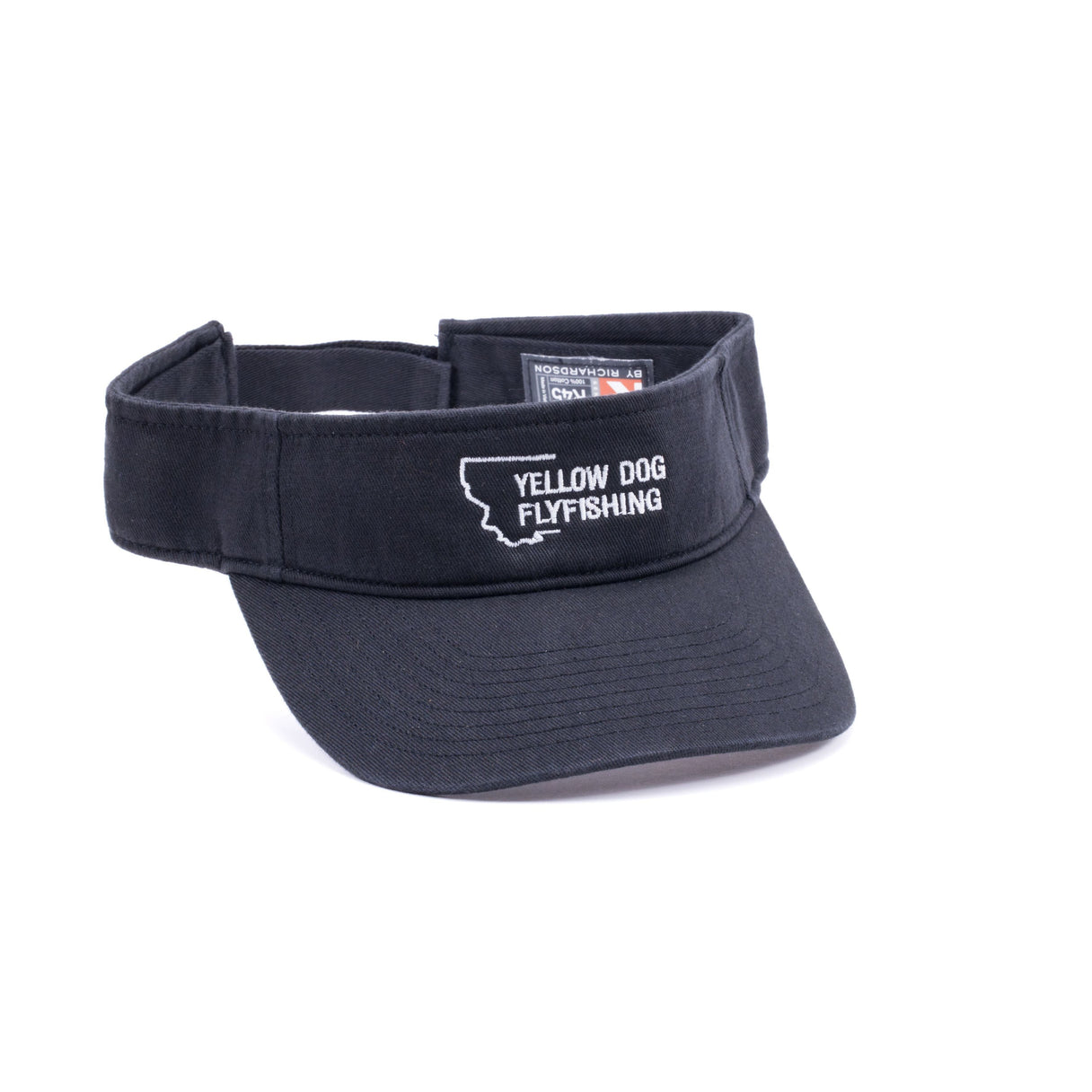 Yellow Dog Visor MT Crescent Logo Solid Black