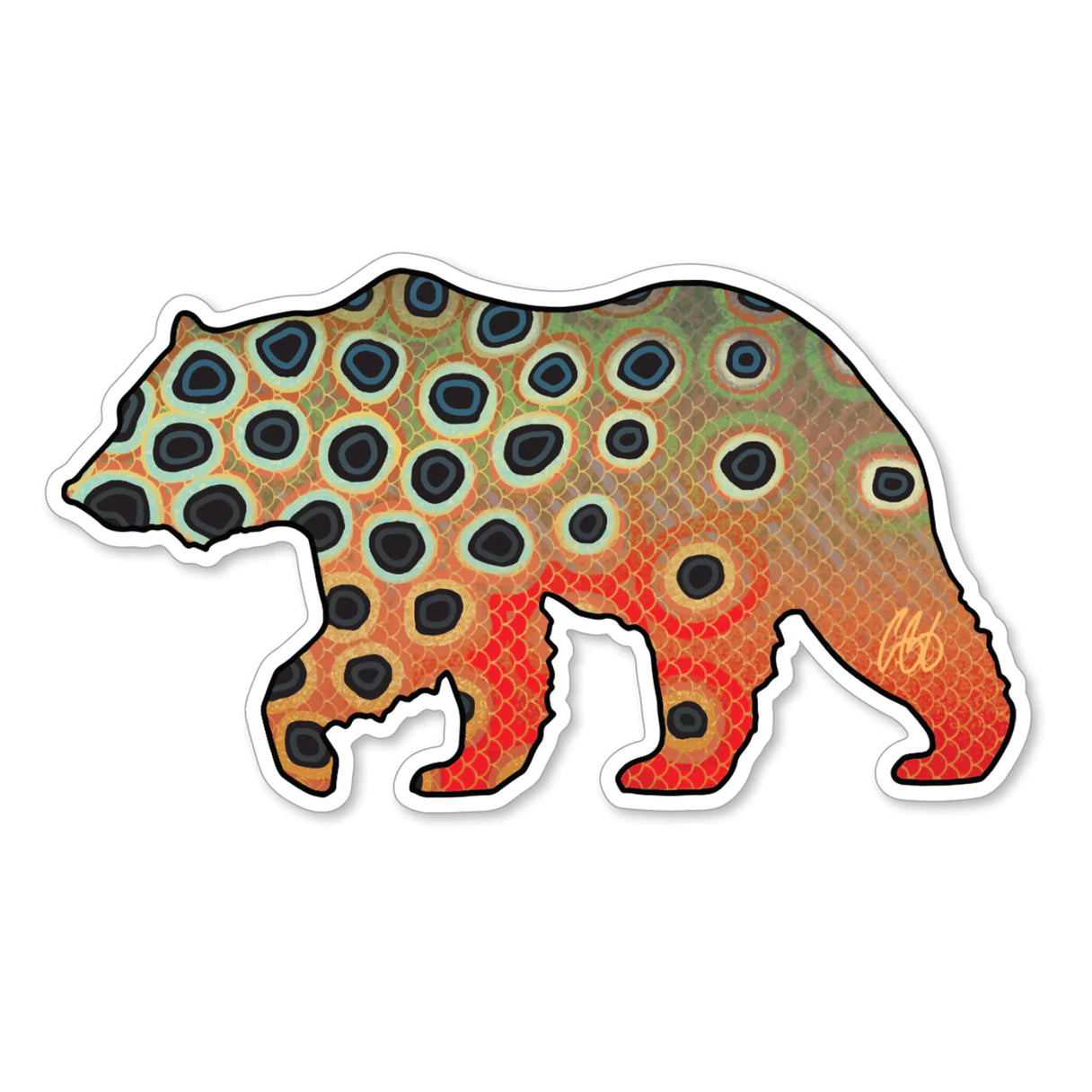 Underwood Bear - Cutty Sticker