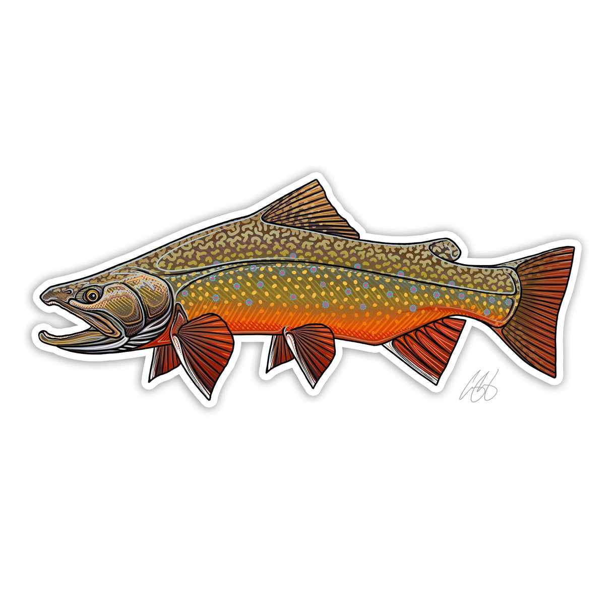 Saltwater Game Fish Color Decal - Sea Trout - Stickers are