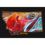 DeYoung Cutthroat Face Montana - Decal