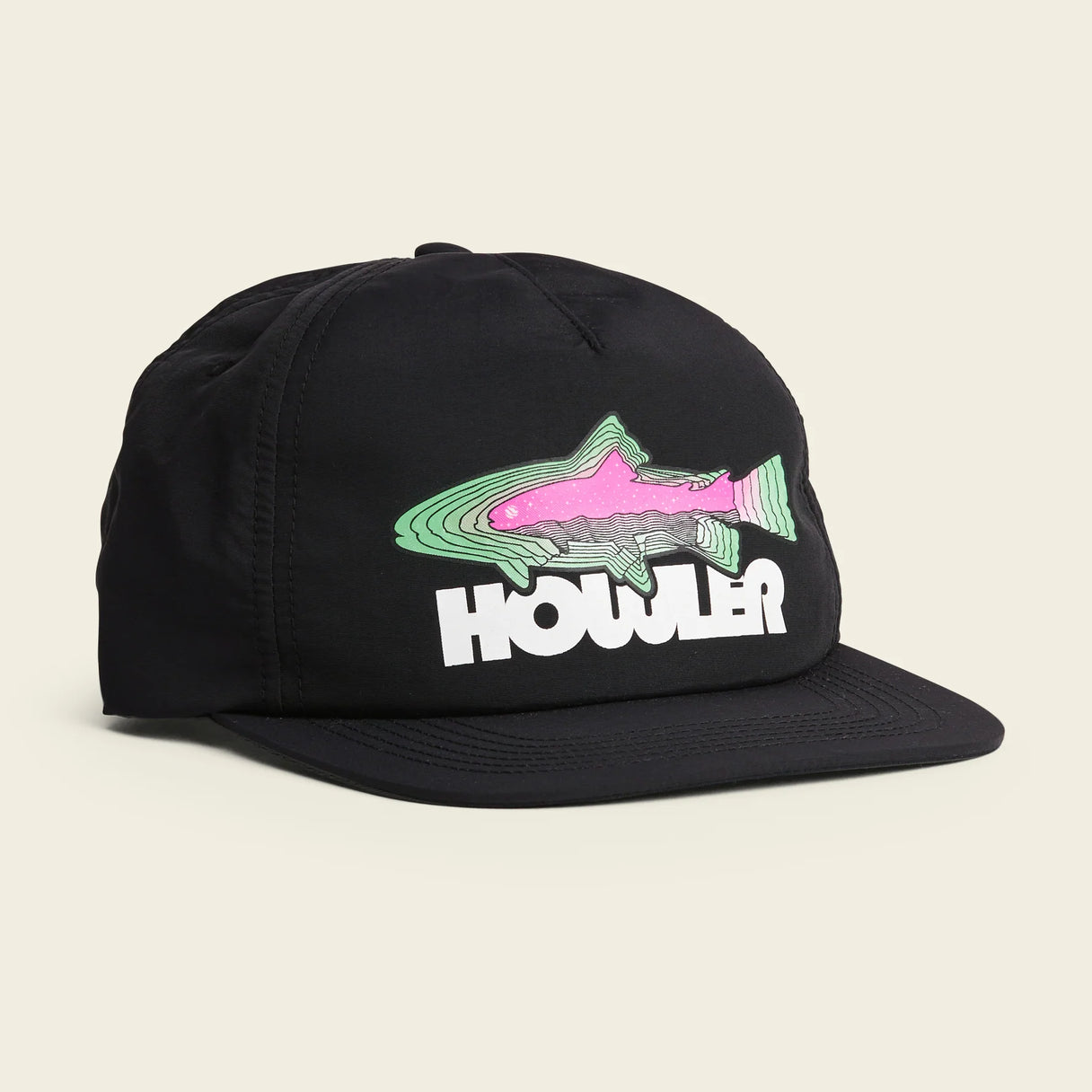 Howler Brothers Unstructured Strapback Hats - Trucha : Black