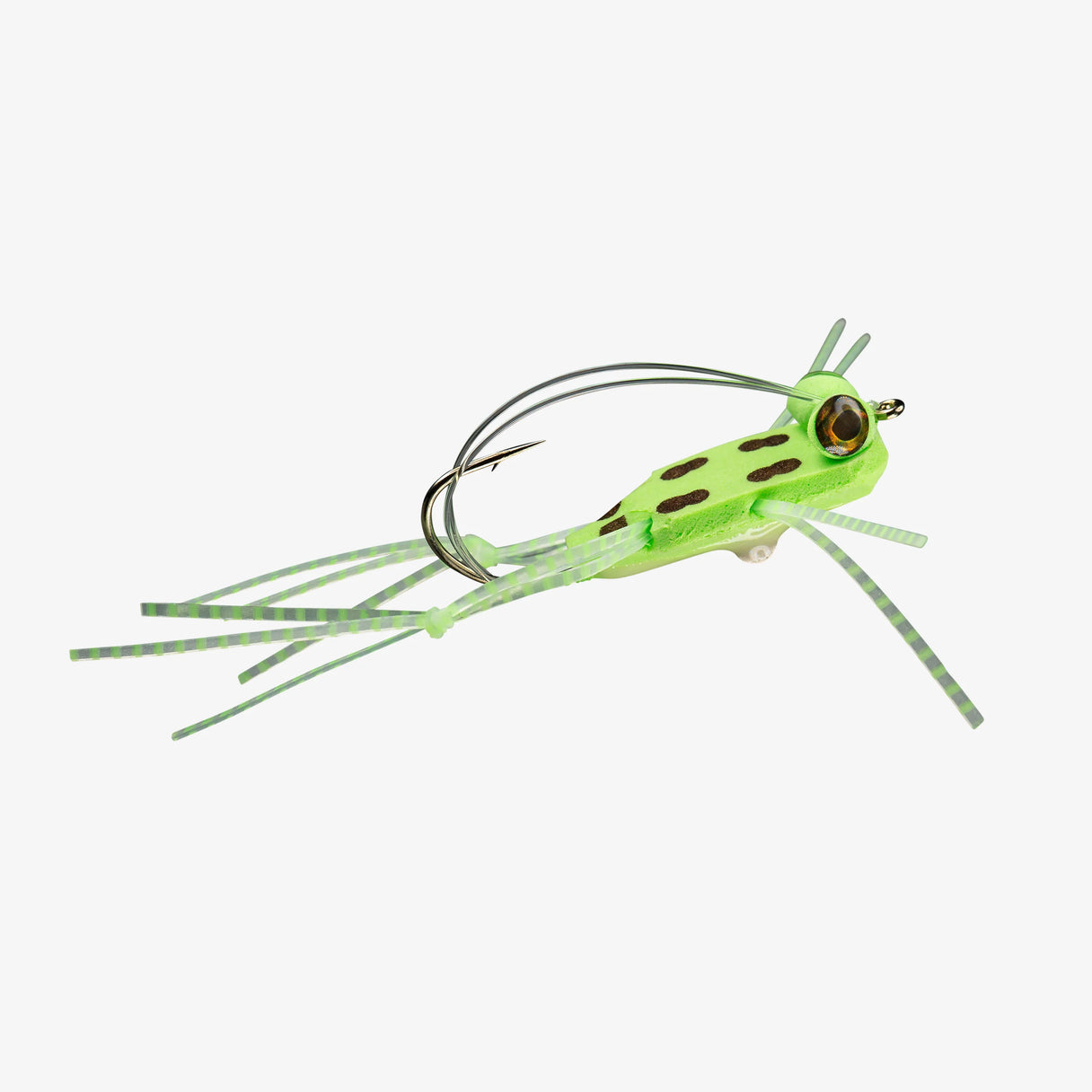 RIO's Foam Slice Frog - Chartreuse - Size 2/0