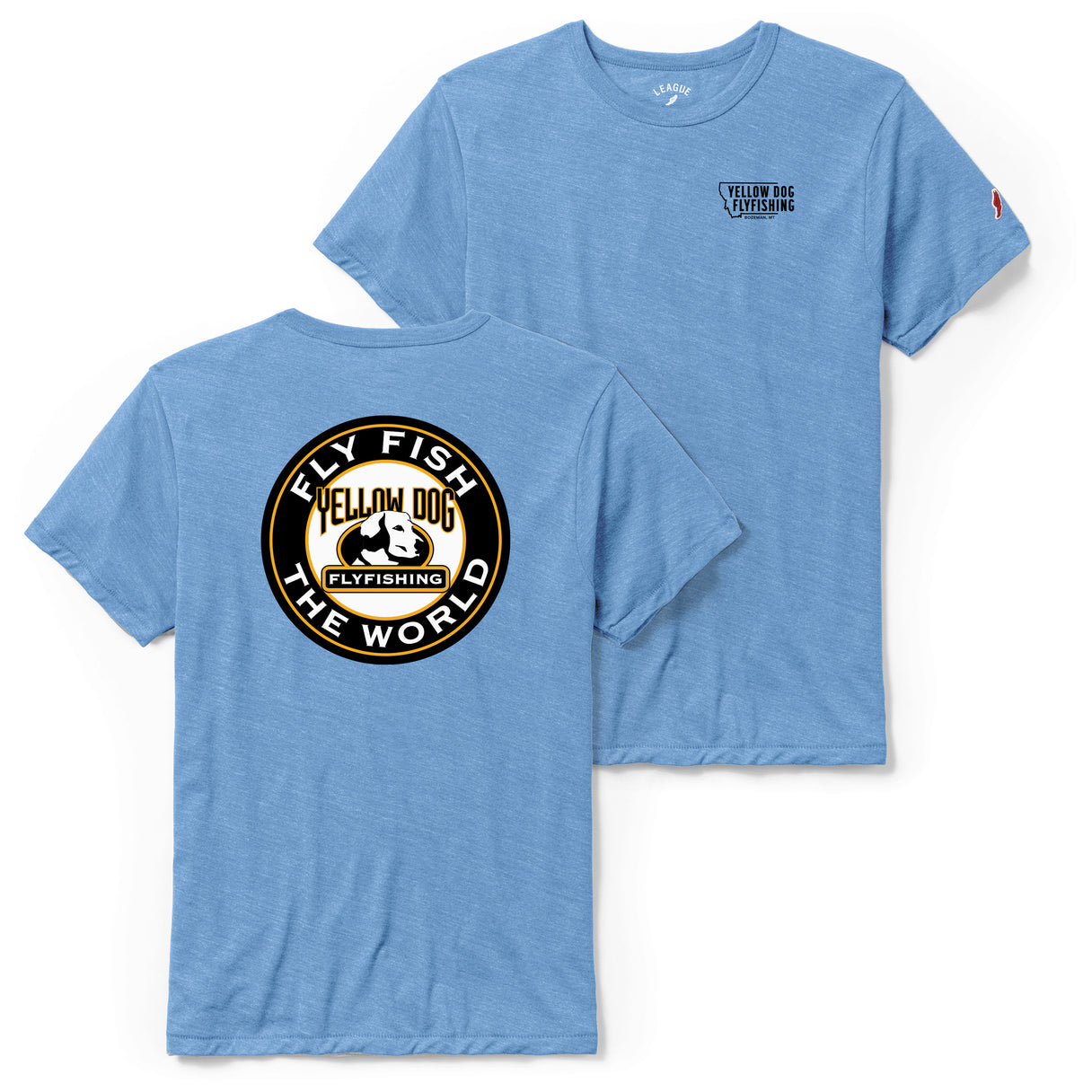 Fly Fish the World T-Shirt - Powder Blue