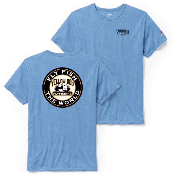 Fly Fish the World T-Shirt - Powder Blue