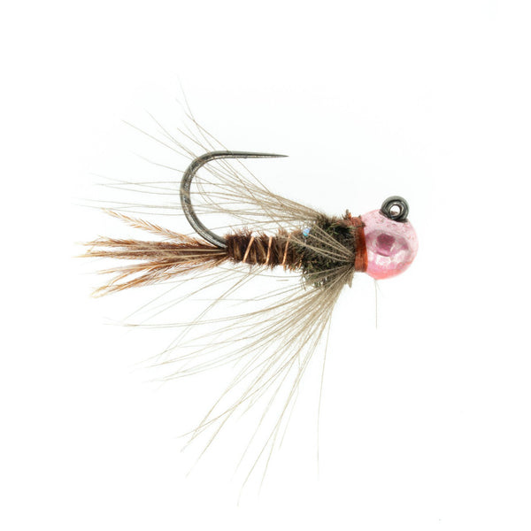 Jigged CDC Pheasant Tail - Natural/Pink