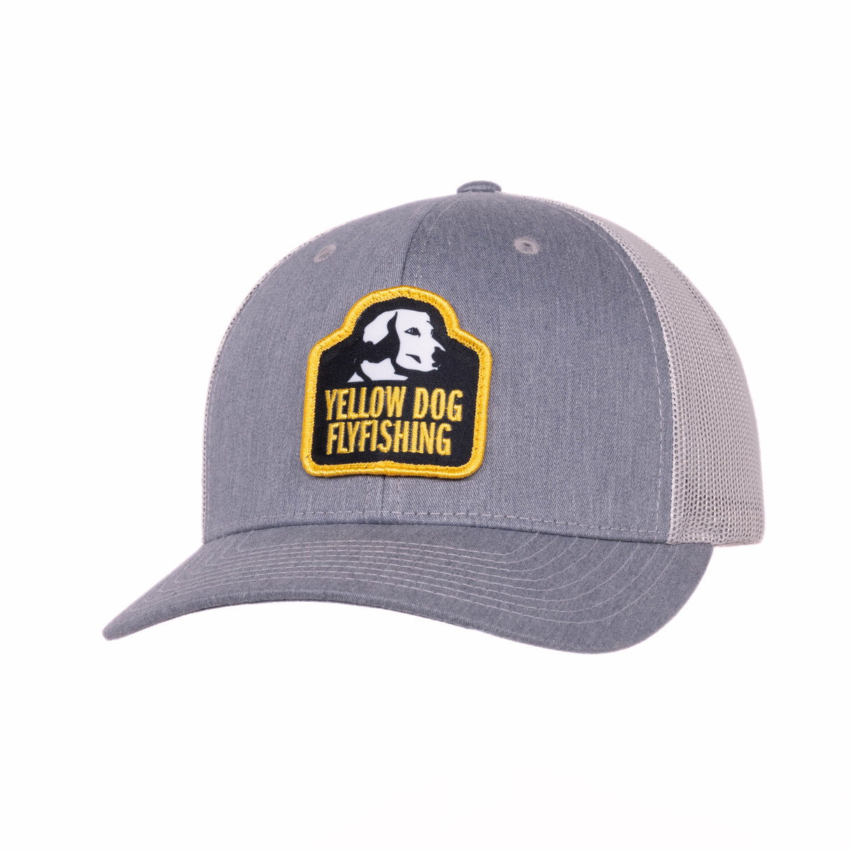 Yellow Dog Trucker Hat - Heather Grey/Light Grey