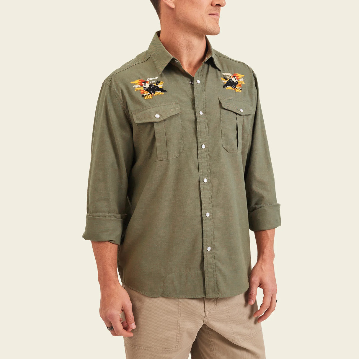 Howler Brothers Gaucho Snapshirt - Caracaras