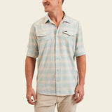 Howler Brothers H Bar B Tech Longsleeve - Eason Plaid : Seafoam