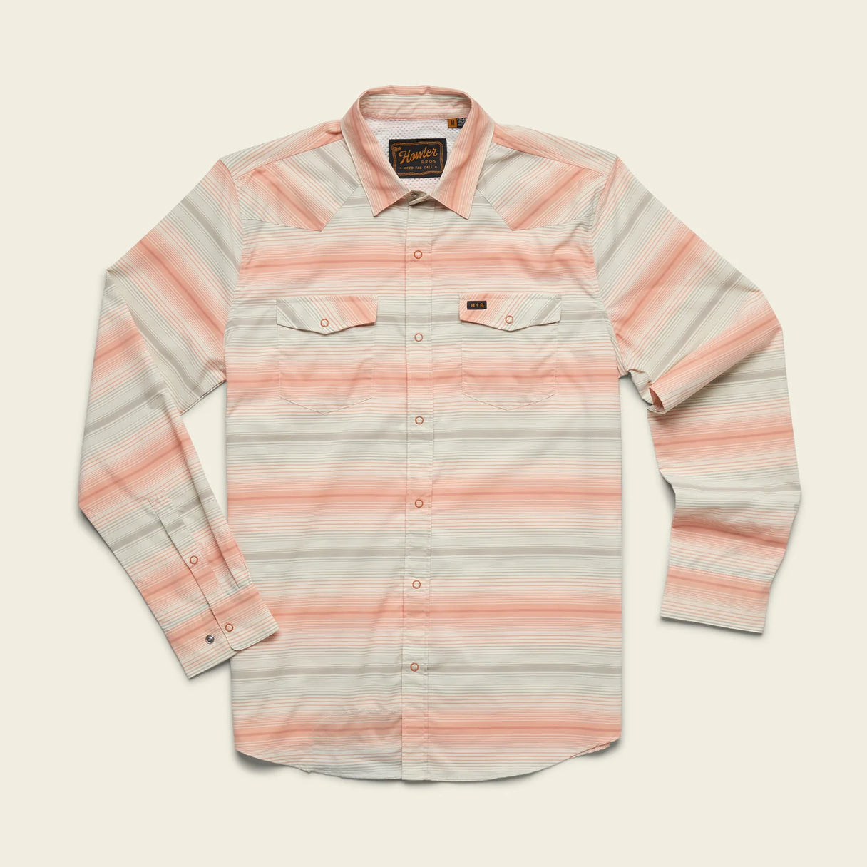 Howler Brothers H Bar B Tech Longsleeve - Martin Stripe : Sunset