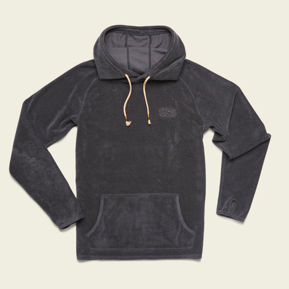 Howler Brothers Terrycloth Hoodie - Antique Black