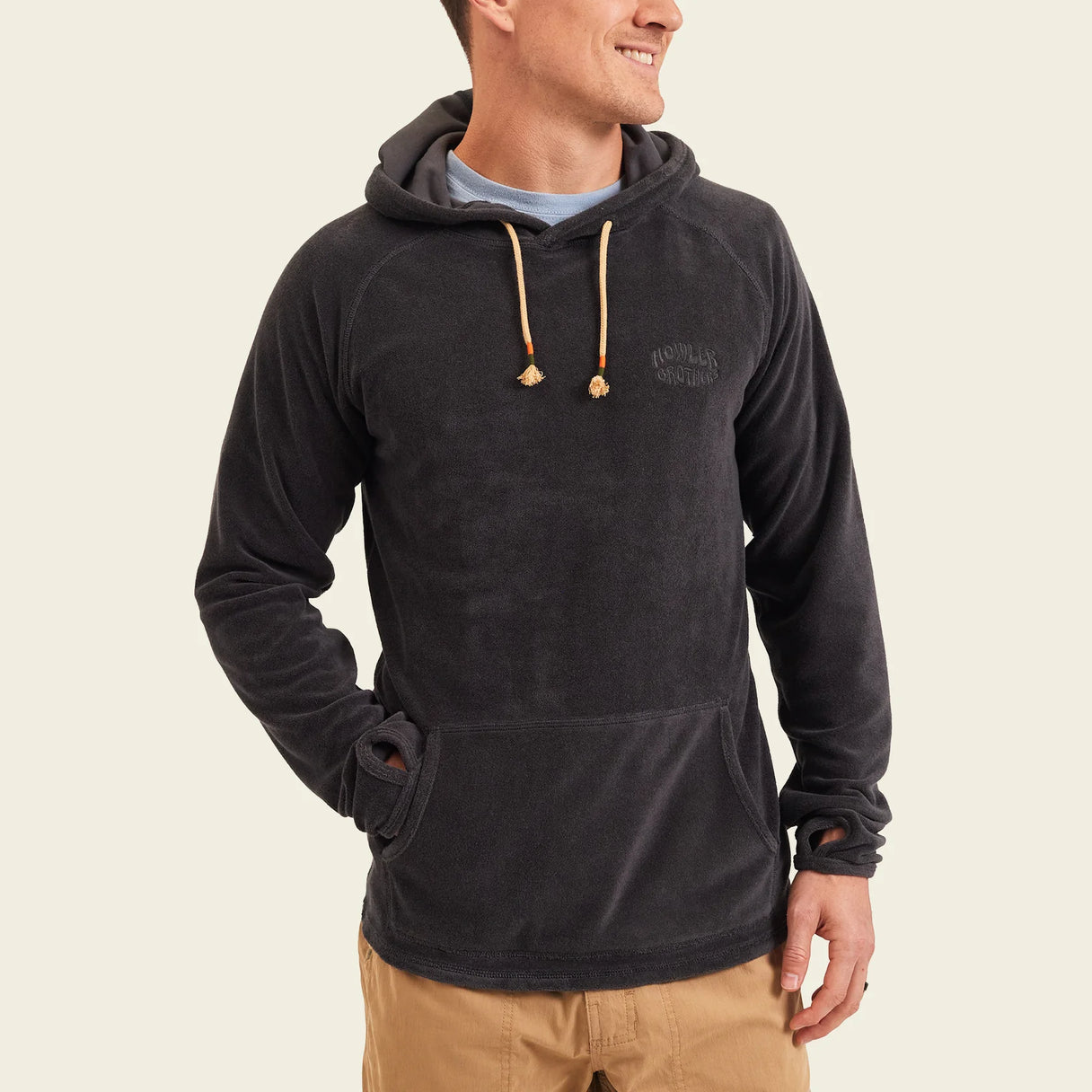 Howler Brothers Terrycloth Hoodie - Antique Black