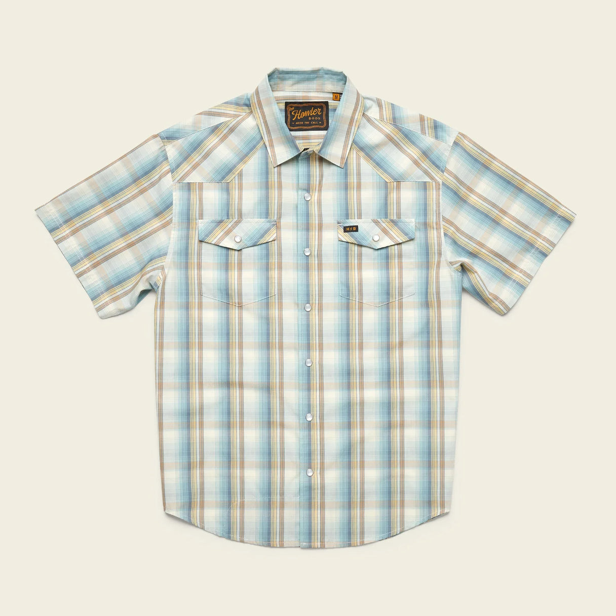 Howler Brothers H Bar B Snapshirt - Isley Plaid : Seafoam