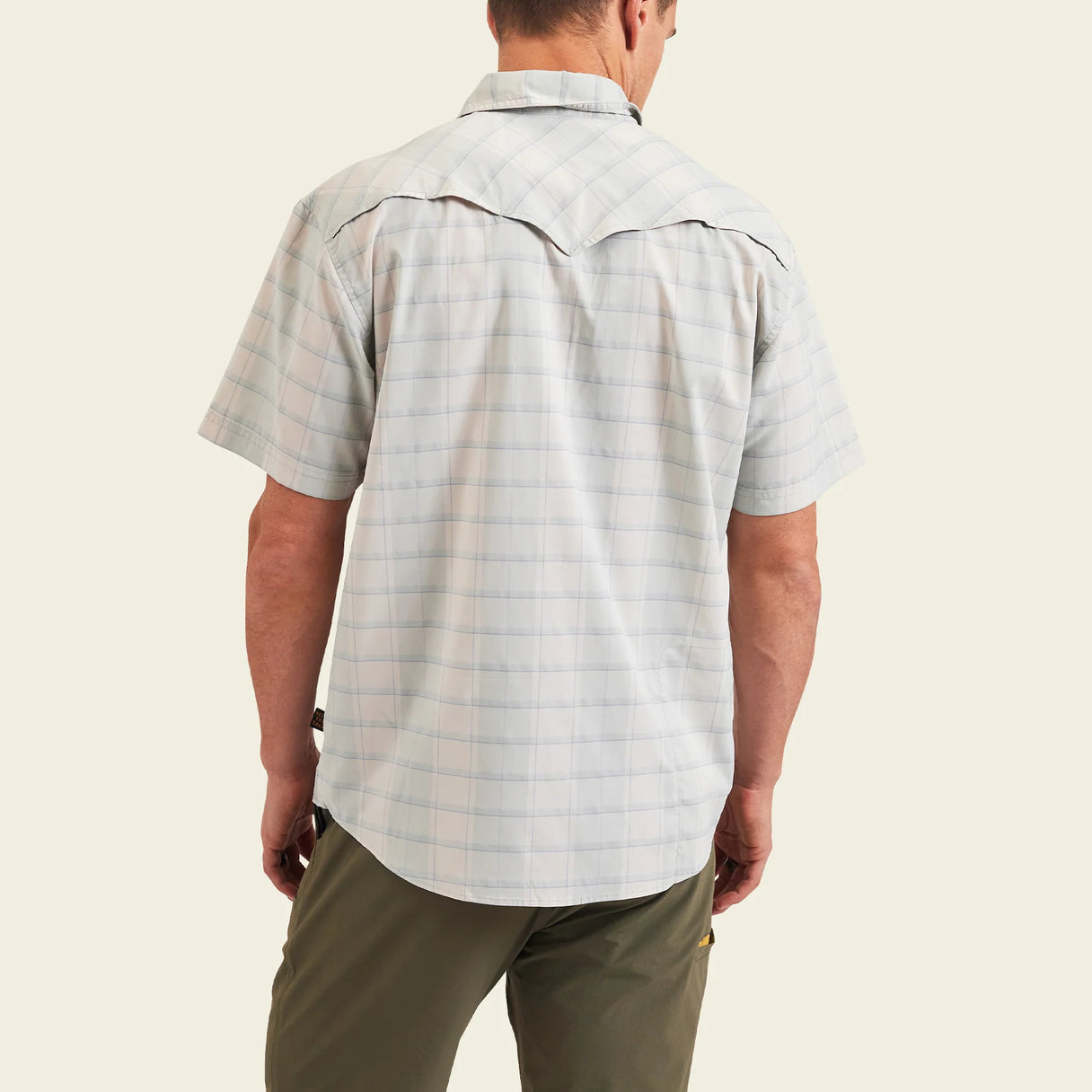 Howler Brothers Open Country Tech Shirt - Braden Plaid : Chalk