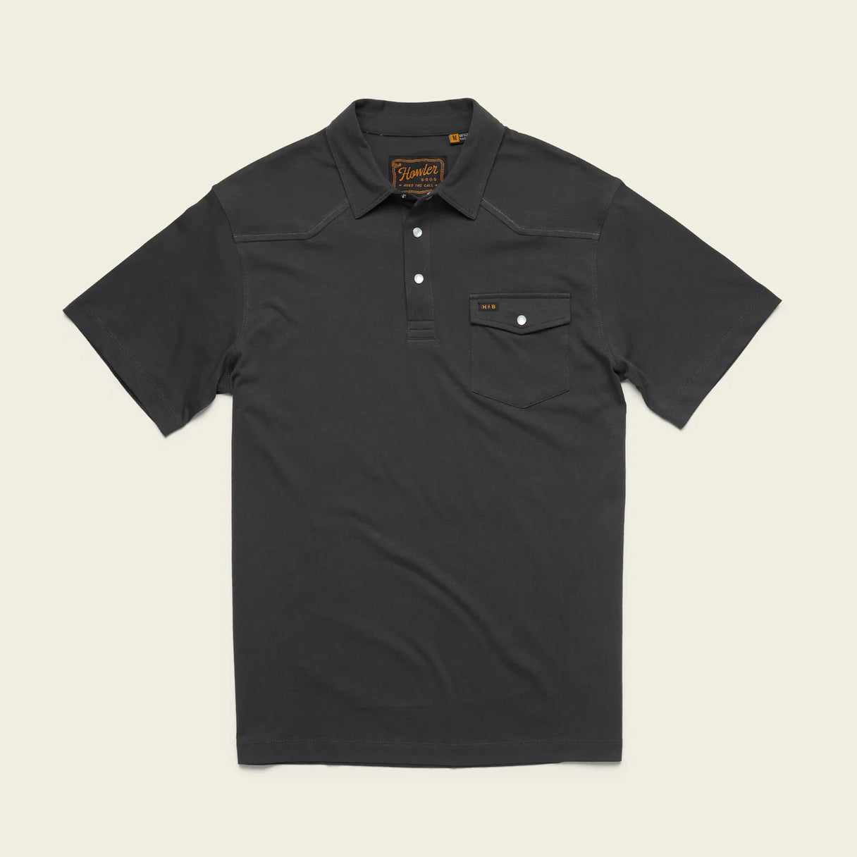 Howler Brothers Ranchero Polo - Antique Black