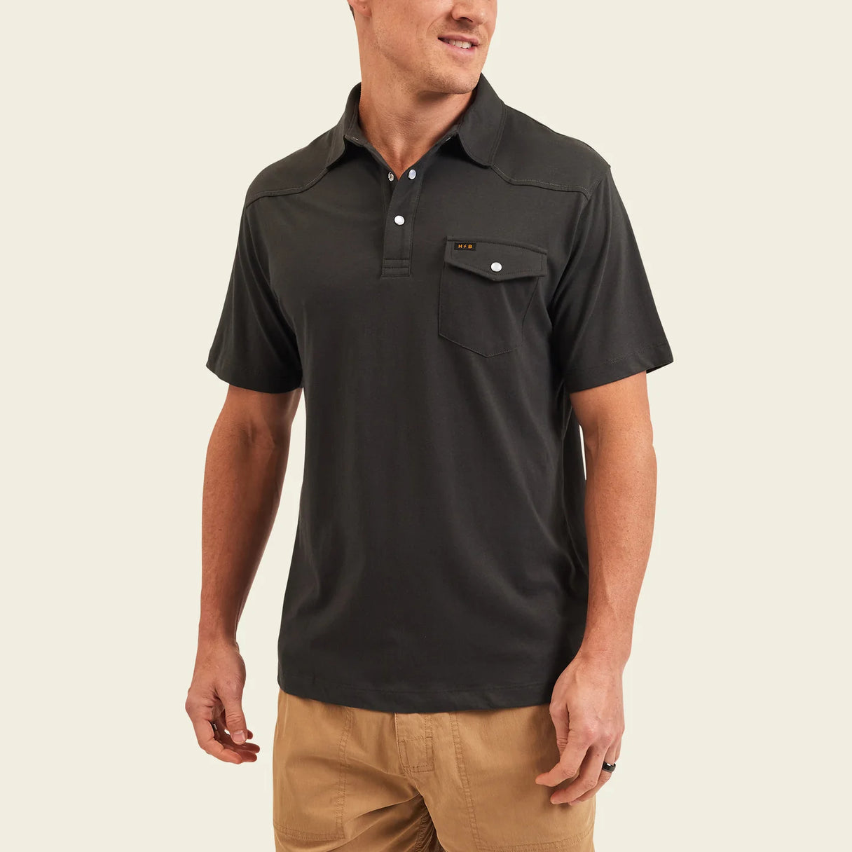 Howler Brothers Ranchero Polo - Antique Black