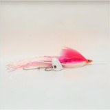 Flymen Sailfish Fly - White/Pink - (Tube, Head, Tandem) Size 6/0