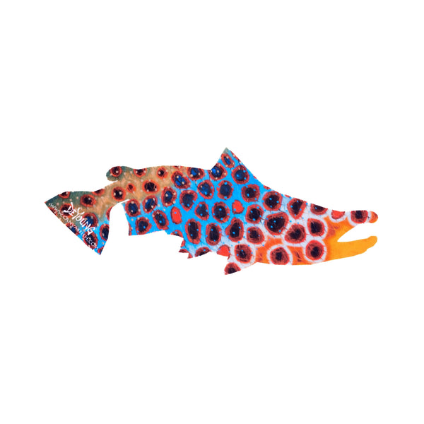 DeYoung Brown Trout Flank - Blue Cutout Decal 8