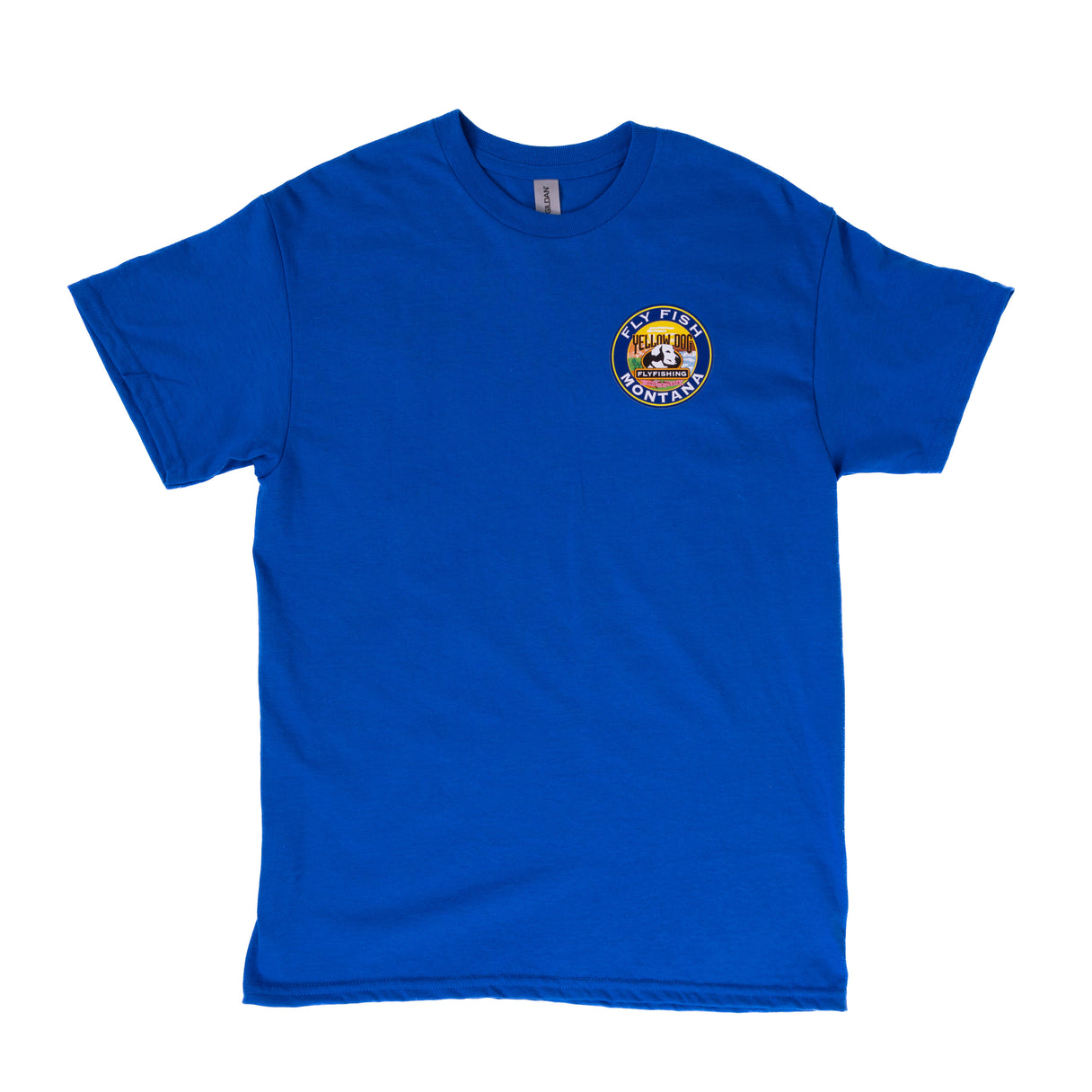 Yellow Dog Flyfishing Gallatin River T-Shirt - Indigo Blue