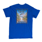 Yellow Dog Flyfishing Gallatin River T-Shirt - Indigo Blue