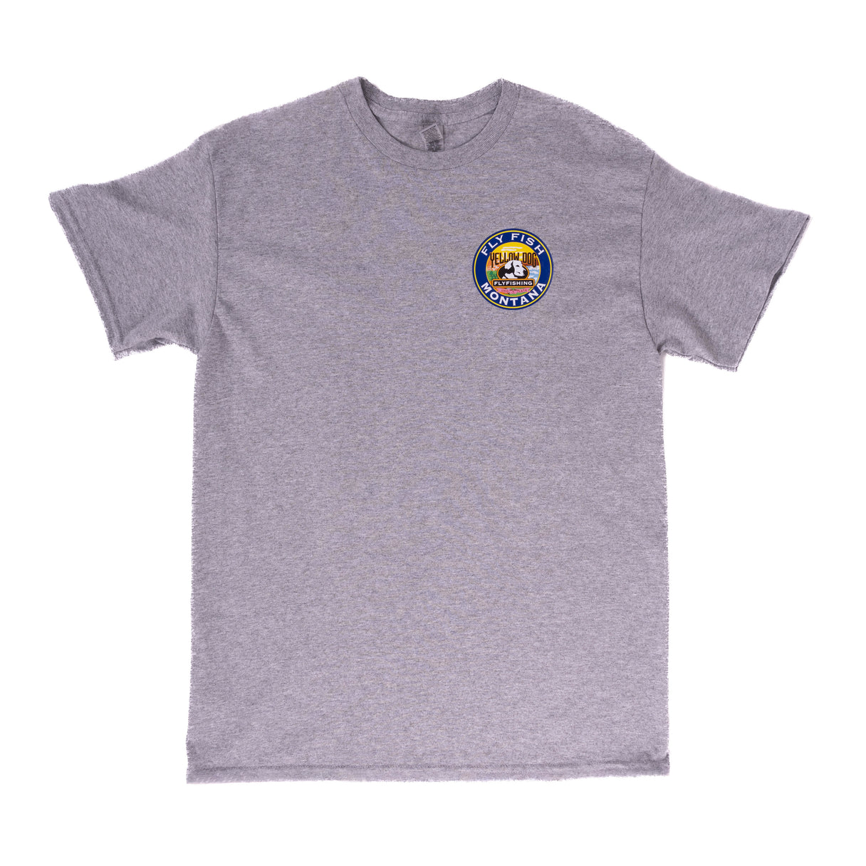 Yellow Dog Flyfishing Madison River T-Shirt - Stone Gray