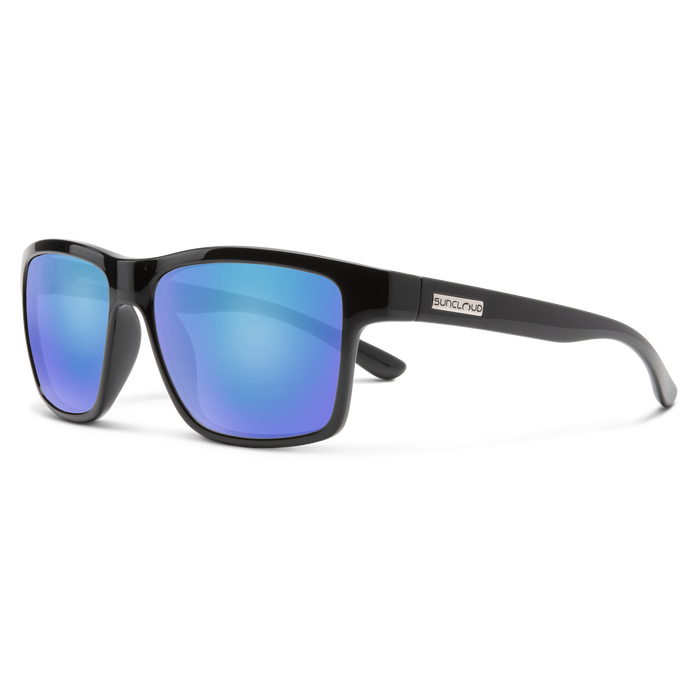 A-Team Black/Polarized Blue Mirror