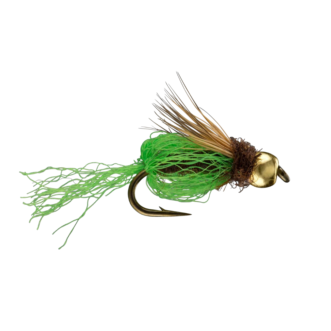 Bead Head Sparkle Pupa - Bright Green